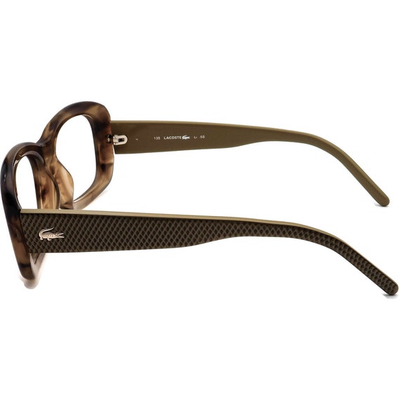 Lacoste Eyeglasses Brown Marble Rectangular Frame… - image 5