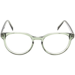 Warby Parker Eyeglasses Wright M 712 Transparent Green Round Frame 51 ...