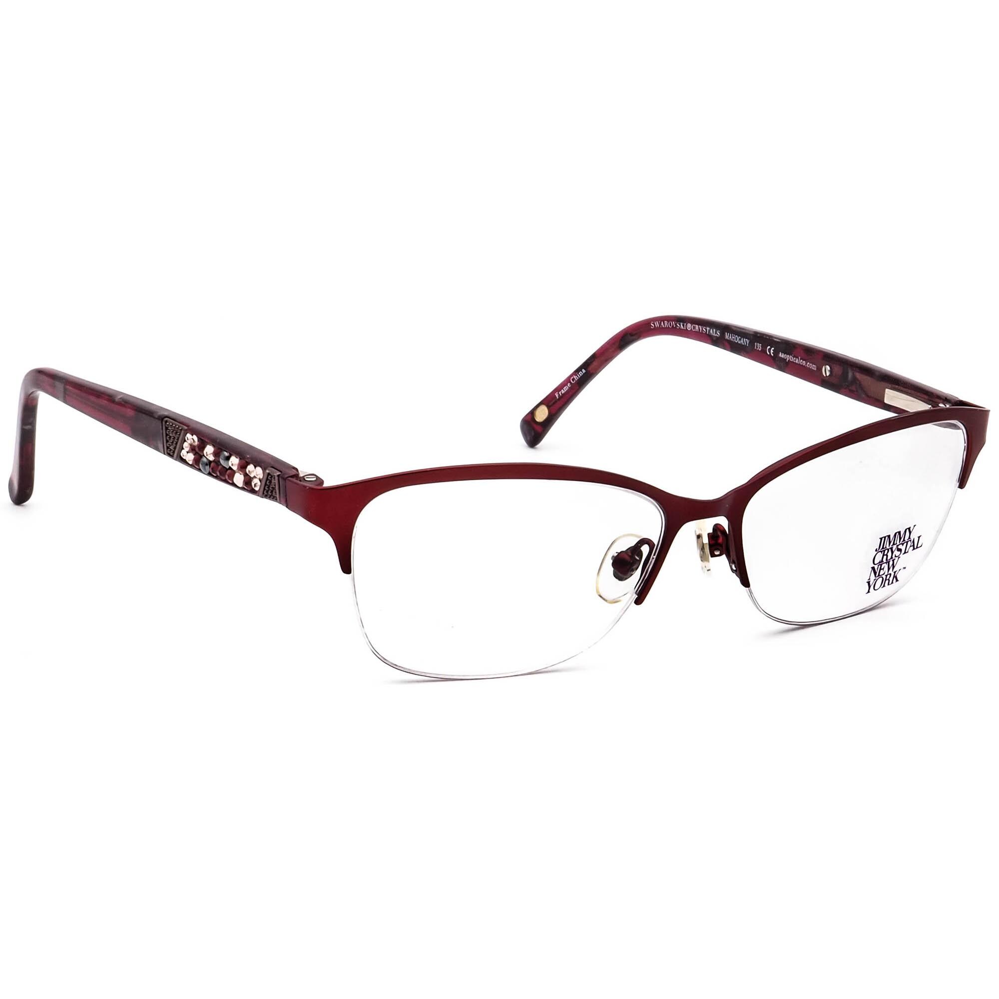 Jimmy Crystal Sunglasses Red Swarovski Crystals JIMMY CRYSTAL NEW YORK SUNGLASSES, BROWN AND BLACK – Back 2  main image 2