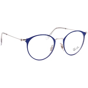 Lunettes de vue Ray-Ban pour enfant RB 1053 4079, violet mat sur argent, monture en métal Phantos 43[]18 130