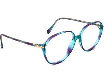 Vintage Lunettes de vue Silhouette femme SPX M 1763/20 C 1935 Bleu/Violet Havane Monture ronde Autriche 53[]13 130