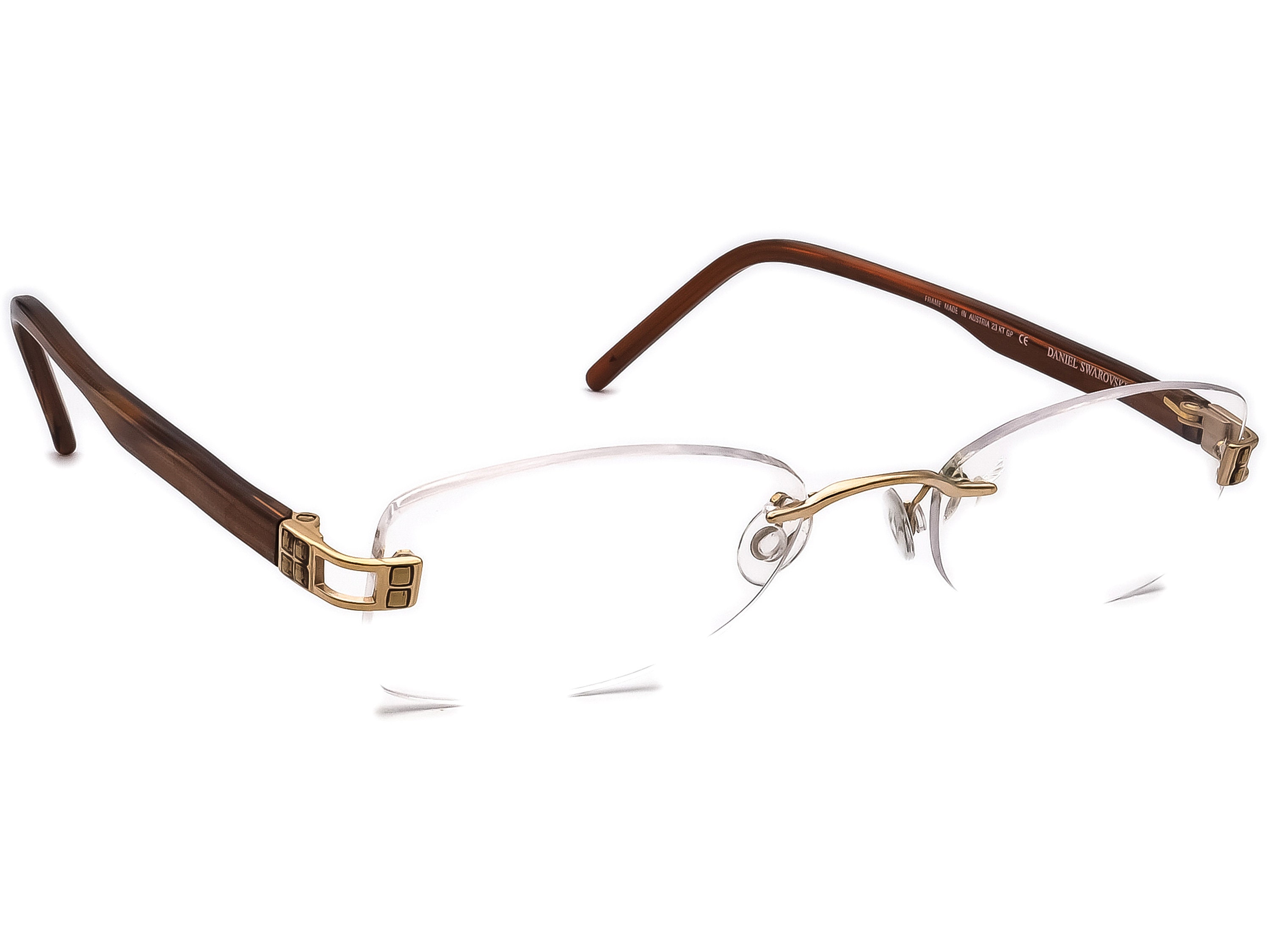 Daniel Swarovski Frames Daniel Swarovski Eyeglasses S065 20 6051 23K Gold Plated  main image 2