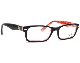 Ray-Ban RB5206 2479 Eyeglasses Womens Black Red RB Logo 52-18-140 Frames Only Ray Ban Eyeglasses, Frames Only, RB 5206 2479, 52-18-140  main image 4