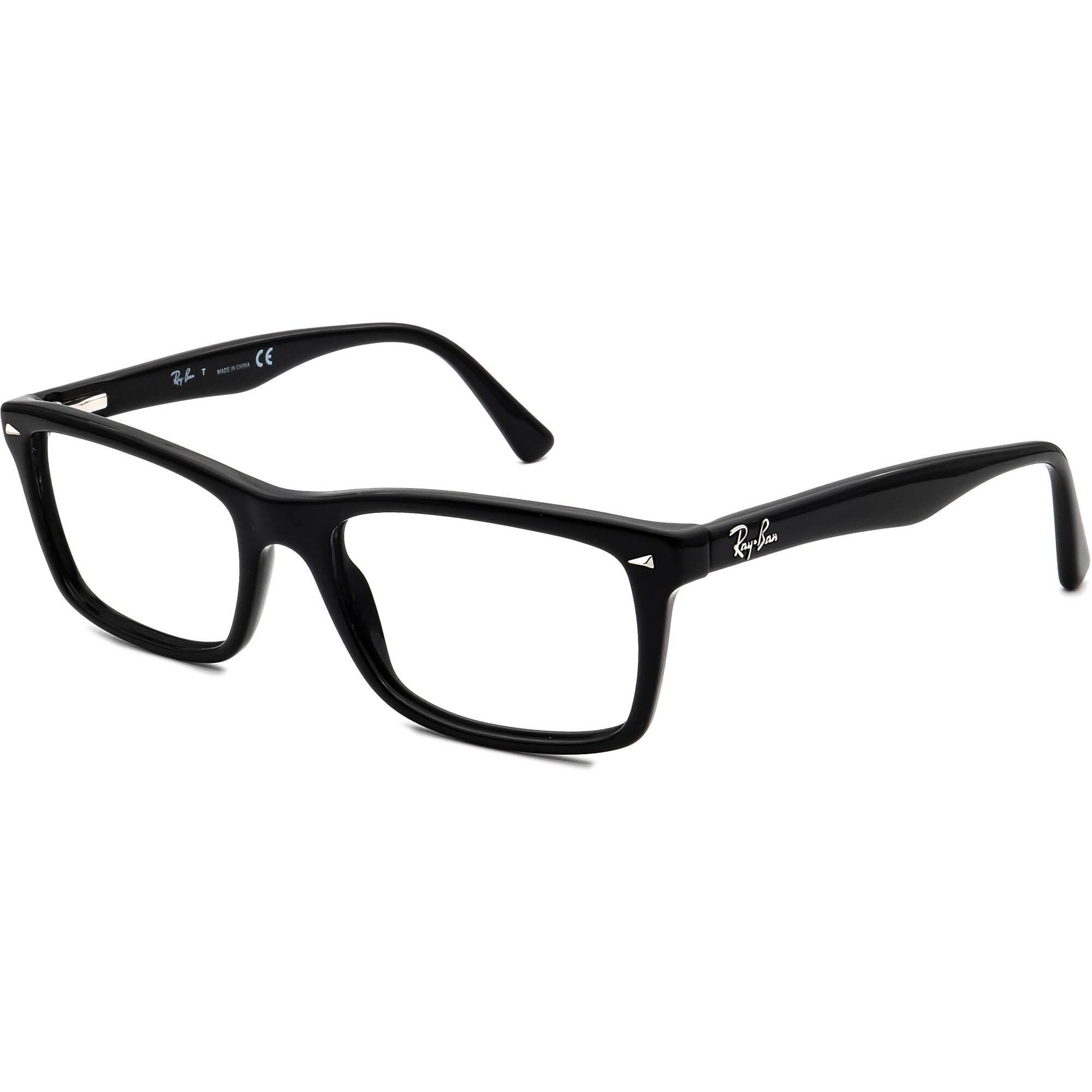 Ray-ban Eyeglasses RB 5287 2000 Black Rectangular Frame 5218 - Etsy Ireland