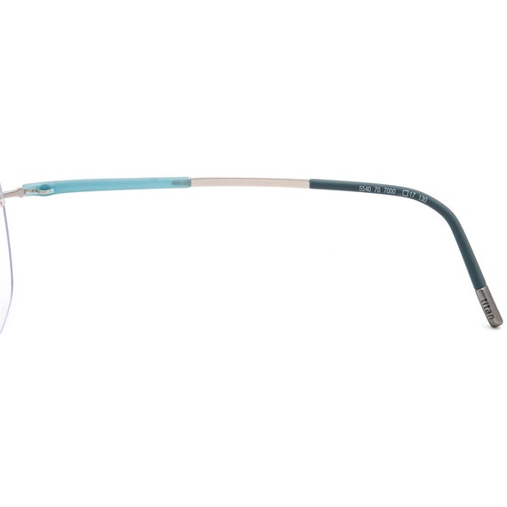 Silhouette Eyeglasses 5540 70 7000 Silver/Blue Ri… - image 8