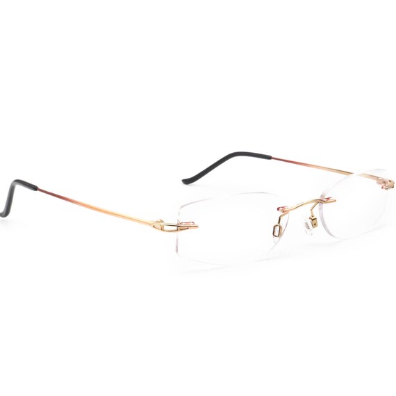 Neostyle Women's Eyeglasses Gold Rimless Metal Fra