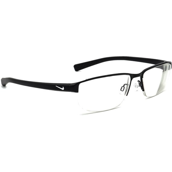 Nike Eyeglasses 8098 010 Black Half Rim Frame 5616 140 | Etsy