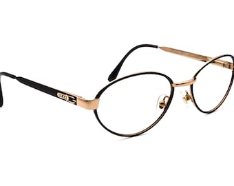 Gucci Eyeglasses GG 2283 PN1 Black/Gold Oval Metal Frame Italy 50[]18 135