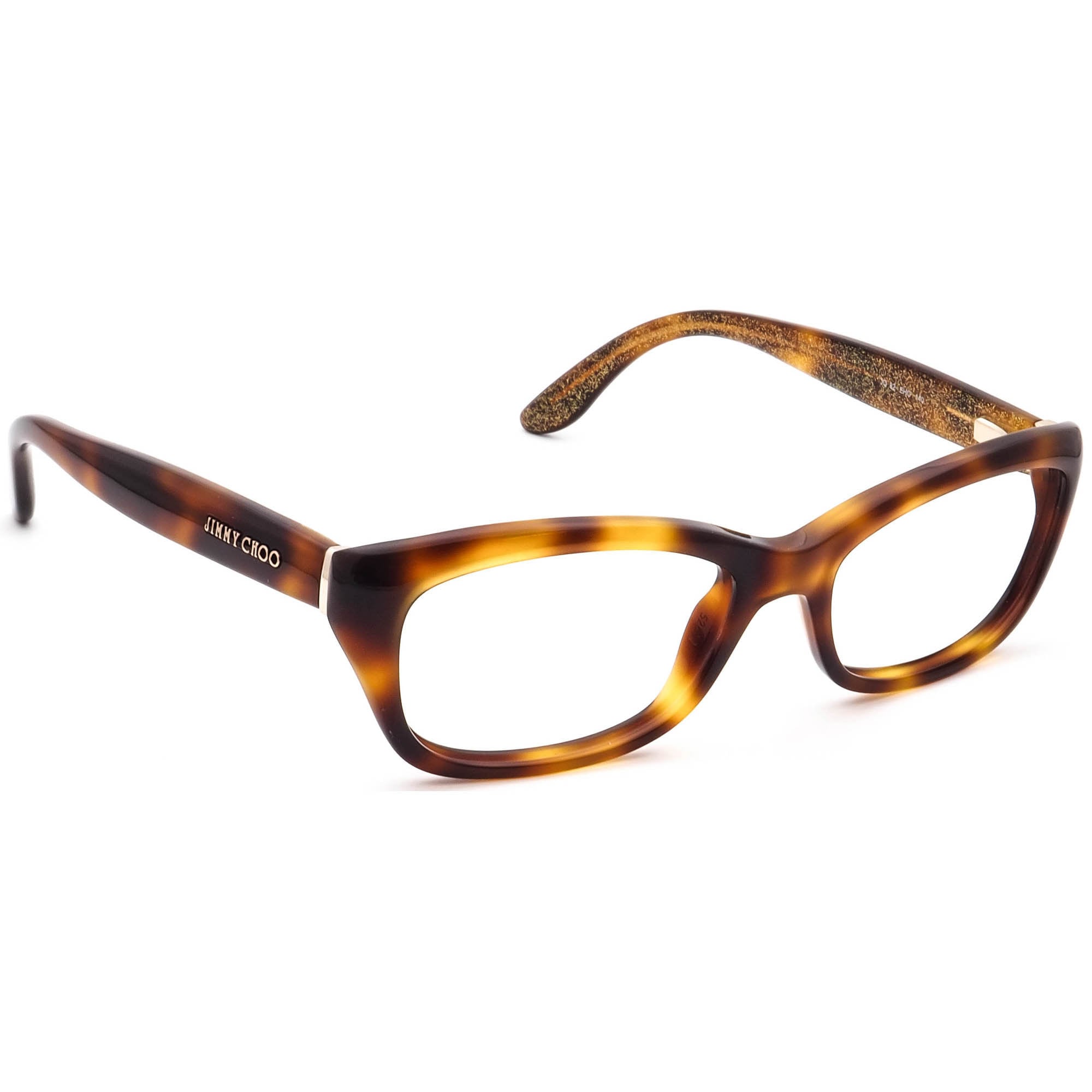 Jimmy Choo 82 S87 140 Glasses Gray Panther Made In Italy- Frames Only as is Jimmy Choo Eyeglasses 82 EHO Tortoise on Glitter Frame Italy  main image 3