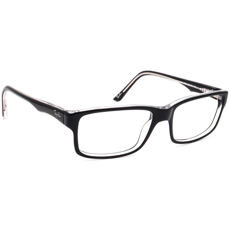 Gafas Ray-Ban RB 5245 2034 Negro Pulido sobre Marco Cuadrado Transparente 54[]17 145 imagen 1