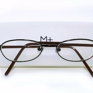 M+ Eyeglasses Mod1082 Coppery Brown Oval Metal Frame 49[]17 135