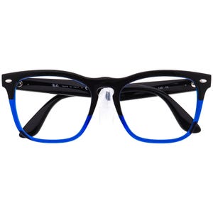 Ray-Ban Sunglasses Frame Only Steve RB 4487-V 6632/19 Polished Black On Blue Square Italy 54 mm image 6