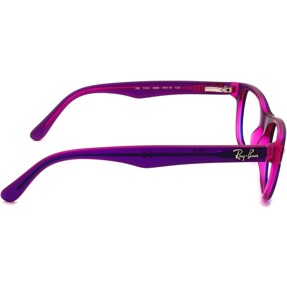 Ray-Ban Kids' Eyeglasses RB1555 3666 Purple on Pi… - image 4