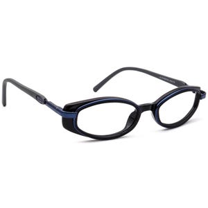 Maui Jim Women&#39;s Sunglasses Frame Only MJ-124-02 Blue/Black Oval Italy 48 mm