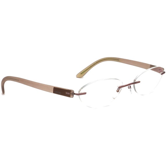 Silhouette Eyeglasses 7608 40 6057 Light Brown Rim