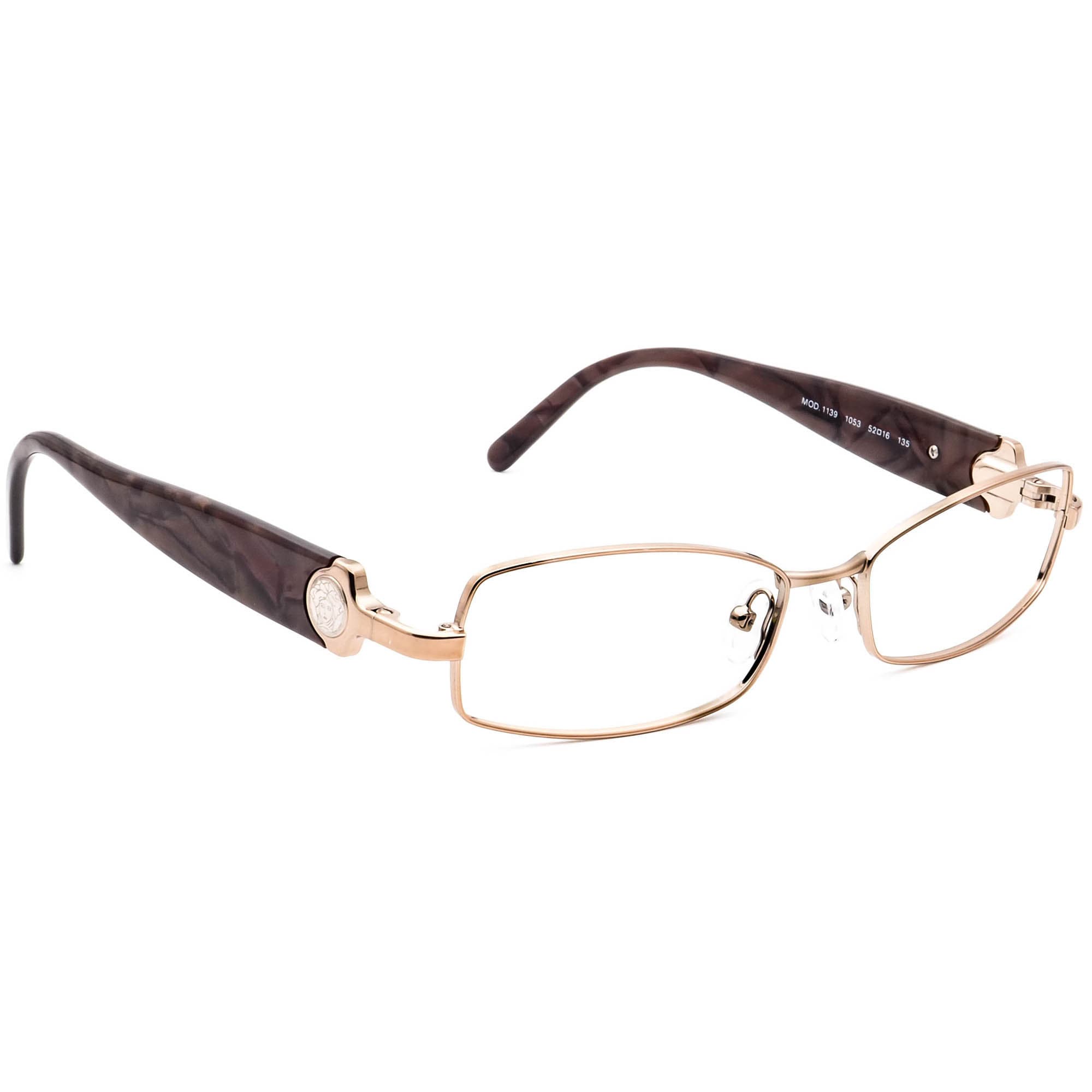 Authentic Versace (MOD 1139) 1053 52*16*135 Brown Eyeglasses/Sunglasses Frames Authentic Versace (MOD 1139) 1053 52*16*135 Brown Eyeglasses  main image 2