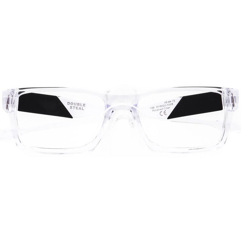 Oakley kinderbrillen OY8020-0348 Dubbel staal gepolijst helder vierkant montuur 48[]15 129 afbeelding 7