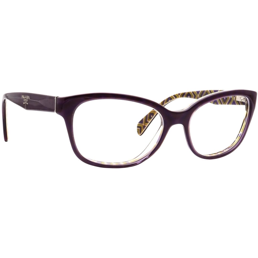 Prada VPR 20P 54□17 140 Eyeglasses Frame Black Blush Gradient Made Italy PRADA ITALY VPR 03P 53[]17 140 MULTI-COLOR EYEGLASSES  main image 4