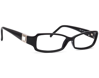 Fendi Women's Eyeglasses F886R 001 Polished Black Rhinestones Semi Cat Eye Frame Italy 53[]13 135