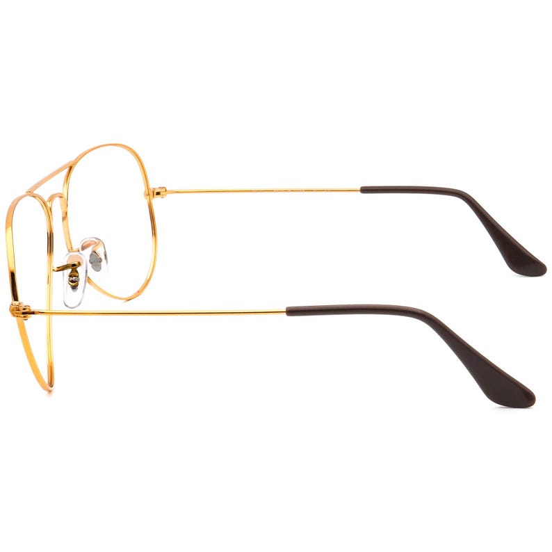 Ray-Ban Sunglasses Frame Only RB 3025 9001/A5 Polished Light Brown Aviator Metal Italy 58 mm image 5