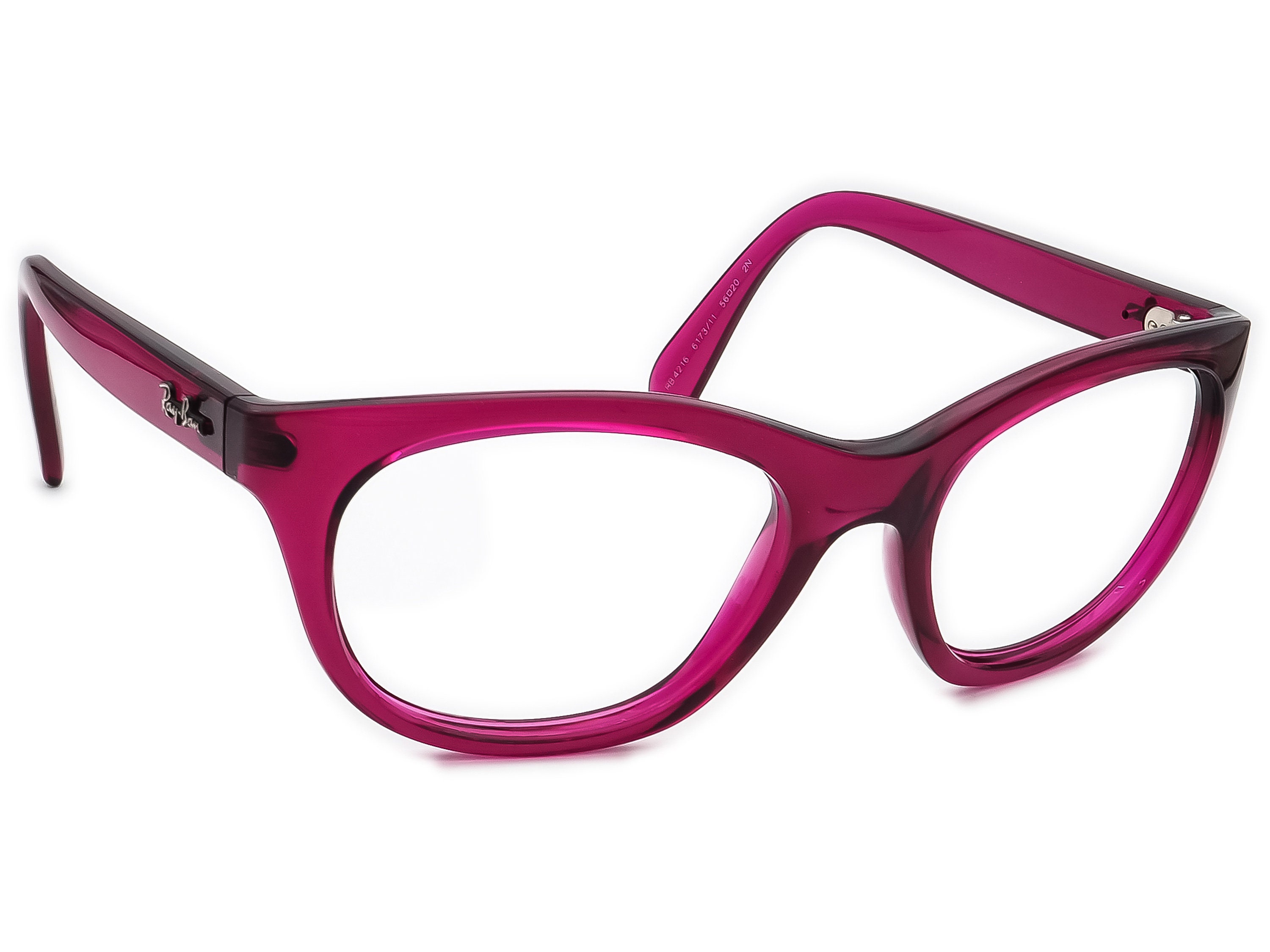 Ray-ban Sunglasses Frame Only RB 4216 6173/11 Pink/purple - Etsy