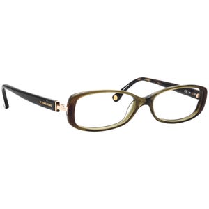 Okulary damskie Michael Kors MK219 319 Olive Crystal Rounded Rectangular Frame 51[]15 135