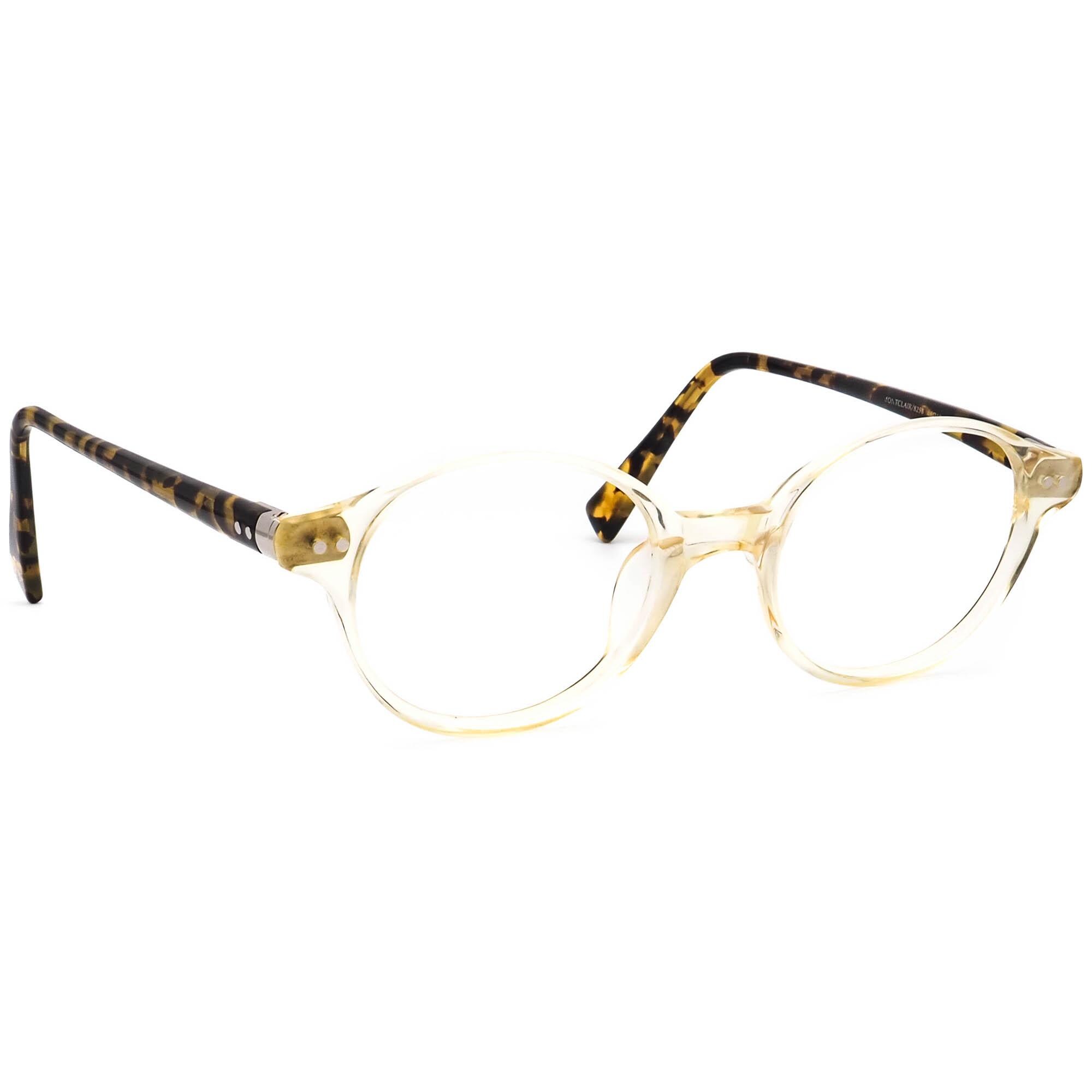 Seraphin Small Clear White Blue Cheetah Oval Sunglasses Japan Read Seraphin Blue Eyeglass Frames for sale | eBay main image 3