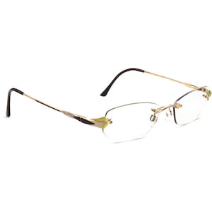 Lunettes Cazal MOD.462 COL. 390 Or/Marron Rimless Metal Allemagne 52[]15 135