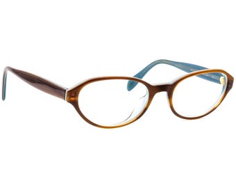 Oliver Peoples Women's Eyeglasses OV 5175 1100 Kela Brown Havana on Blue Oval Frame Italy 48[]17 140