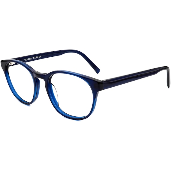 Warby Parker Eyeglasses Whalen 356 Navy Blue Roun… - image 3