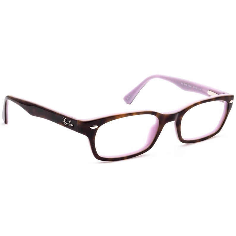 Occhiali da vista Ray-Ban RB 5150 5240 Avana scuro su montatura rettangolare lavanda 50[]19 135 immagine 1