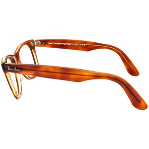 Ray-Ban Sunglasses Frame Only Original Wayfarer RB 2140 1293/4E Polished Light Havana Square Italy 50 mm Handmade image 5