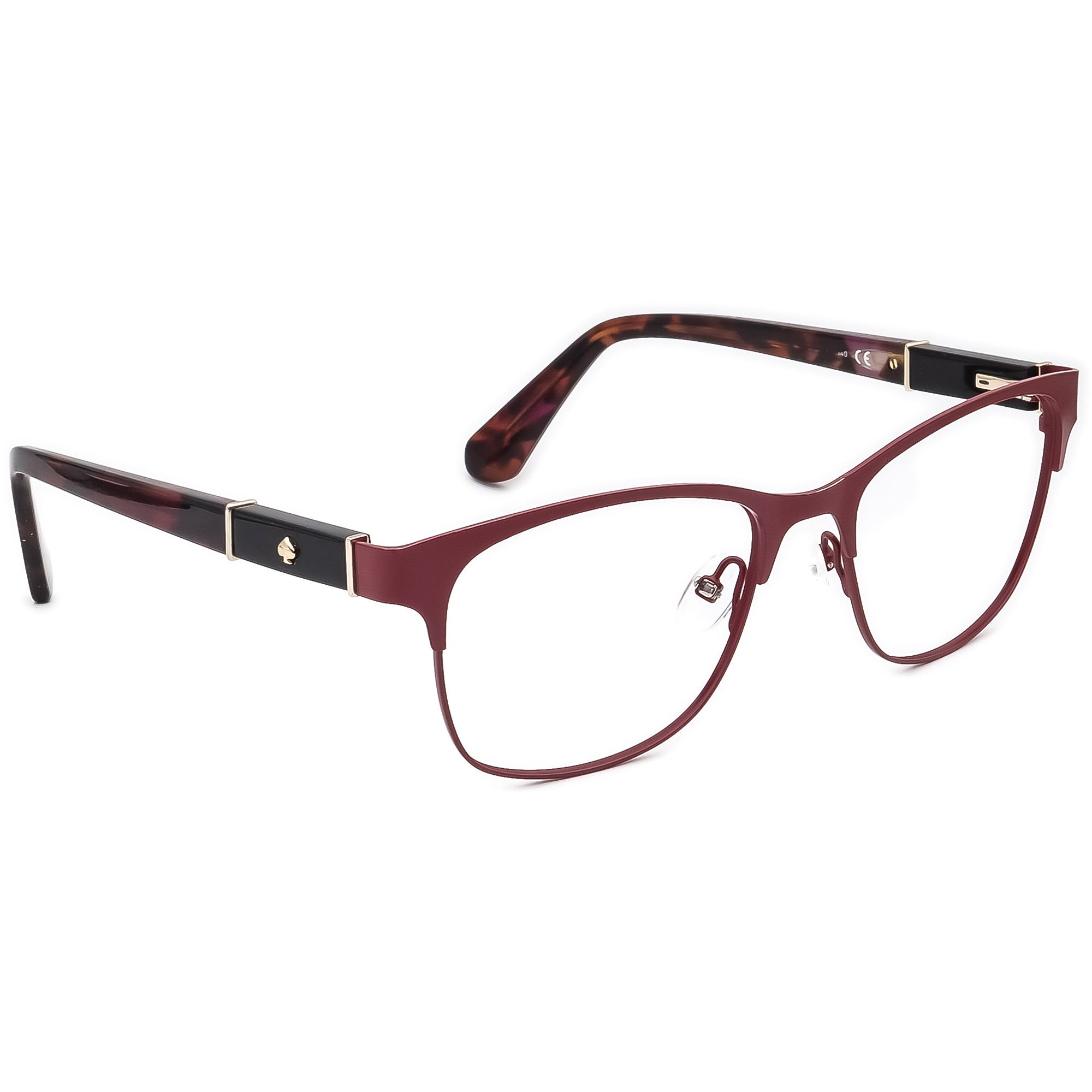 Kate Spade Eyeglasses Benedetta 7BL Dark Pink/tortoise Horn - Etsy