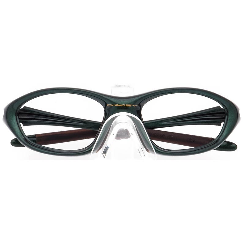 Oakley Men's Sunglasses Frame Only 1st Gen XX Twenty Metallic Green Wrap USA 56 mm image 7