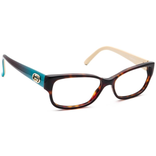 Gucci Women's Eyeglasses GG 3569 WQ2 Dark Tortoise/Aqua Frame Italy 52[]15 135