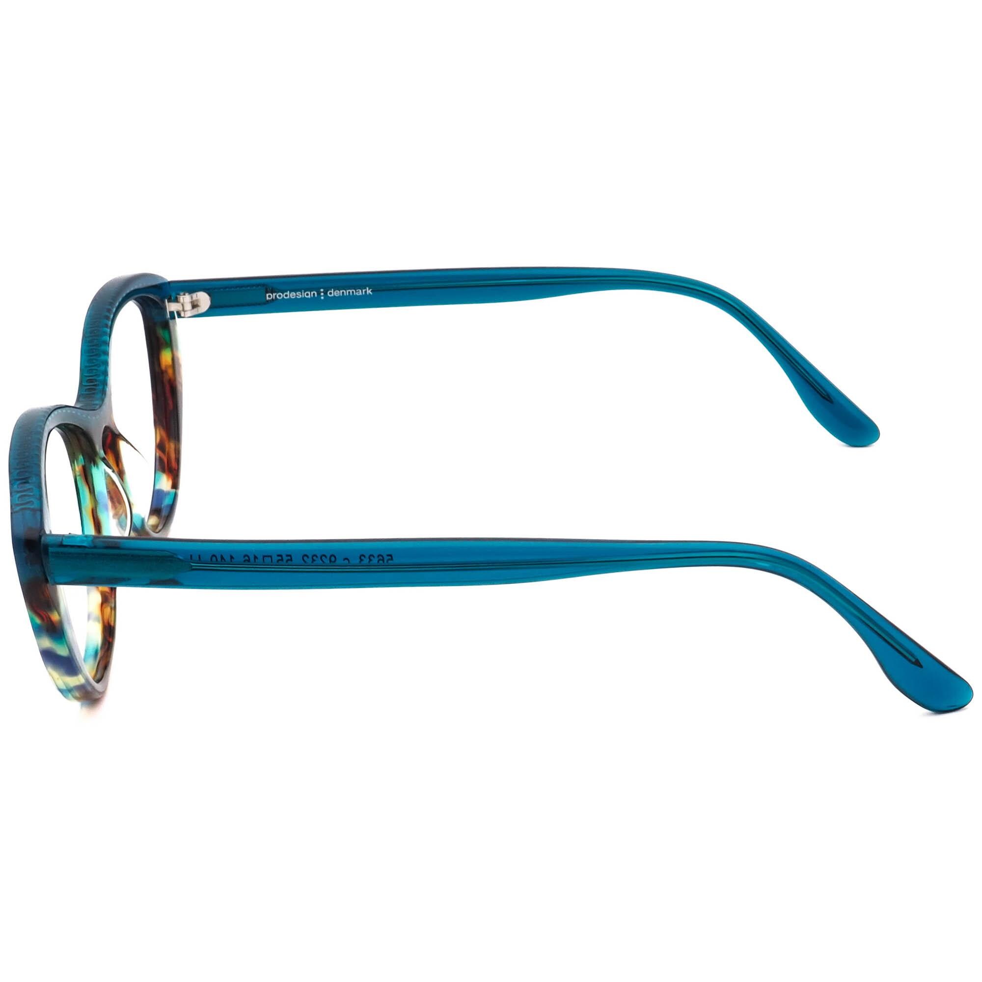Lunettes De Vue Prodesign Denmark Cat Eye - Monture Argentée Acétate/métal - Taille 50 (Neuf Avec étiquettes)