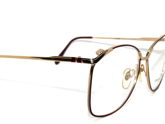 Optique Marquis Eyeglasses Maroon VL-3 Gold/Maroo… - image 2