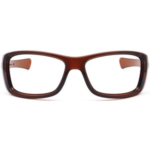 Oakley Men's Sunglasses Frame Only 03-485 Hijinx Transparent Rust Square USA 64 mm image 2