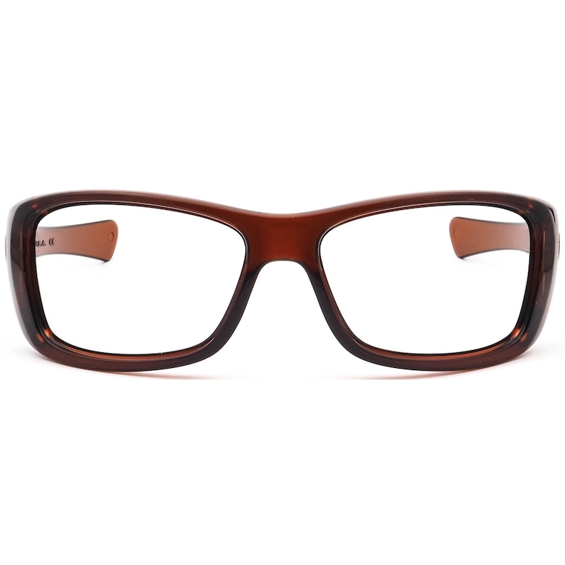 Oakley Men's Sunglasses Frame Only 03-485 Hijinx Transparent Rust Square USA 64 mm image 2