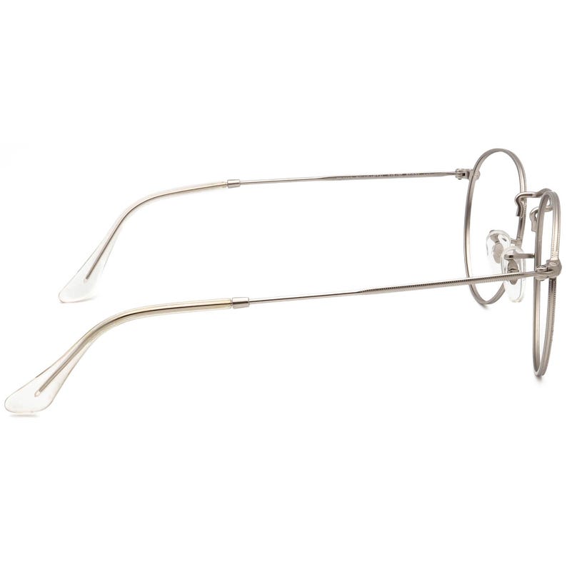 Ray-Ban Sunglasses Frame Only RB 3447 019/30 Matte Silver Round Metal Italy 50 mm image 4