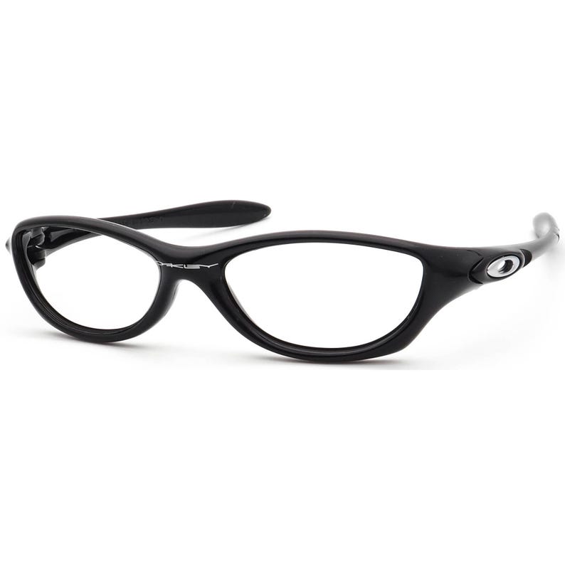 Oakley Men's Sunglasses Frame Only Fate Polished Black Oval USA 51 mm image 3