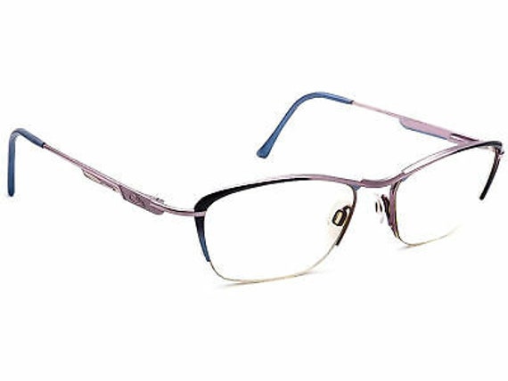 Cazal Eyeglasses MOD480 COL519 Blue/Pink Half Rim… - image 1