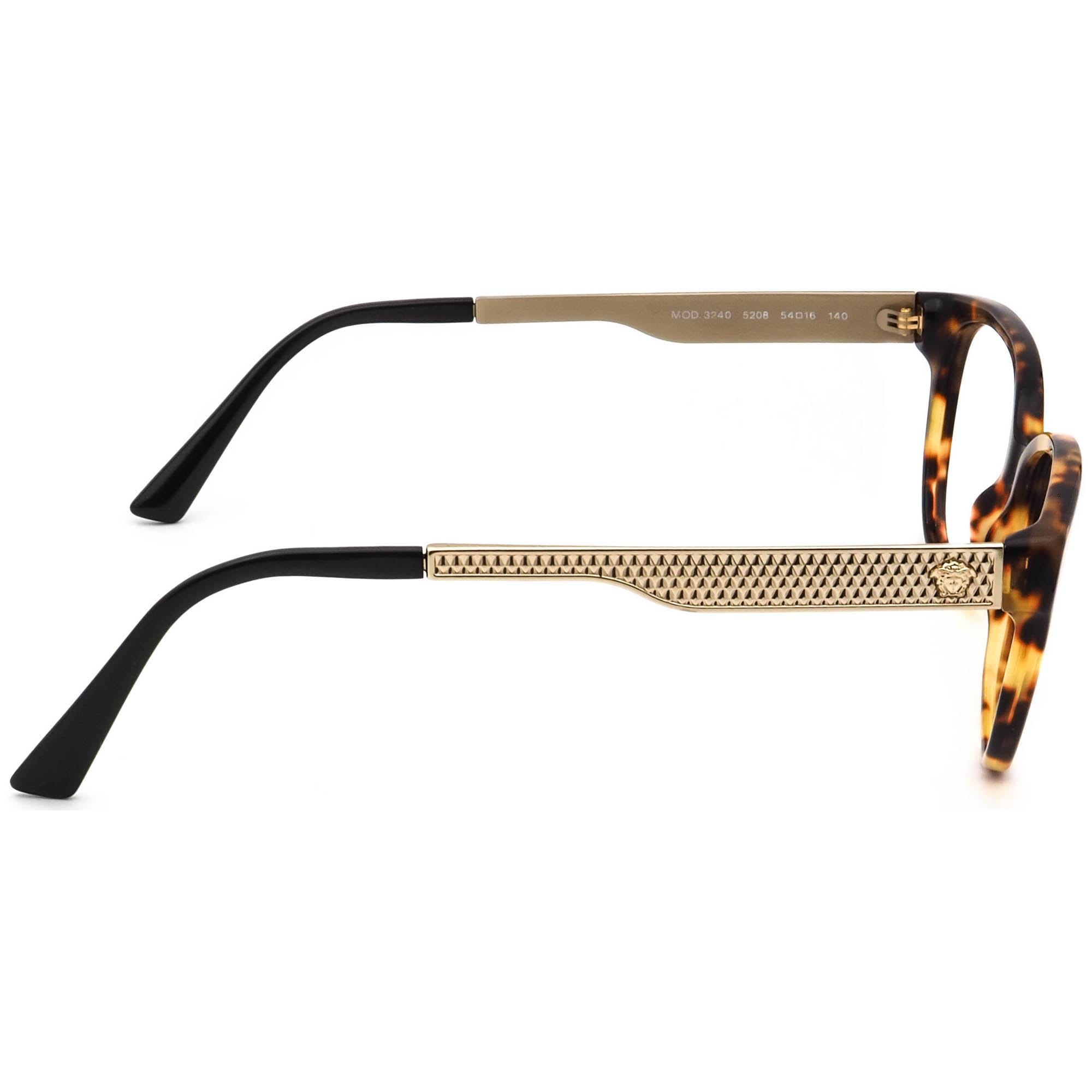Versace Eyeglasses MOD. 3240 5208 Polished Havana/gold  display picture 3
