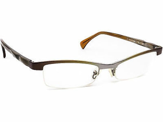 Alain Mikli Eyeglasses A0215-02 Green Half Rim Fr… - image 1