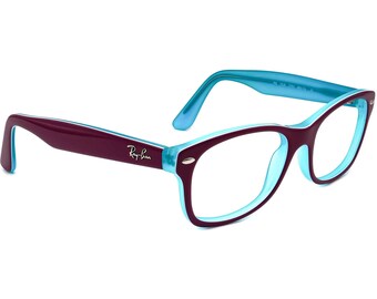 Ray-Ban Anteojos Pequeños RB 1528 3763 Púrpura en Blue Square Frame 48[]16 130