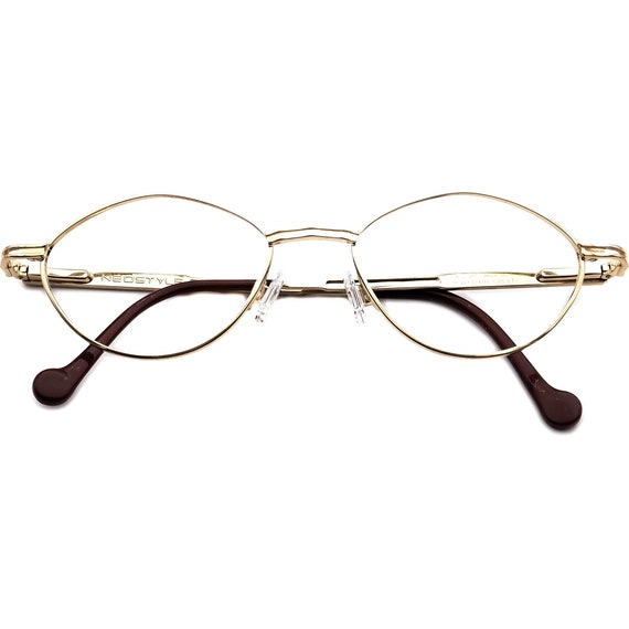 Neostyle Women's Eyeglasses 403 Gold Oval Metal F… - image 6