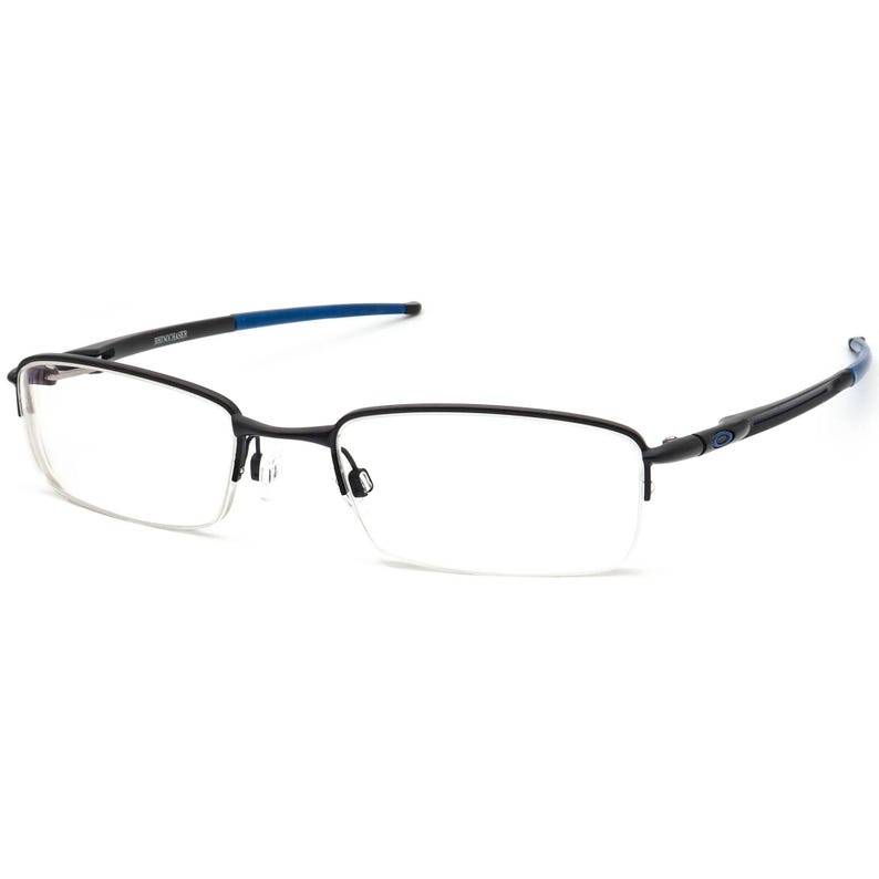 Gafas de sol Oakley para hombre OX3111-0652 Rhinochacer con montura de media montura en negro satinado y azul, 52[]19 143 imagen 3