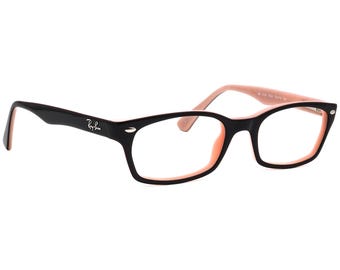 Ray-Ban glasögon RB 5150 5024 polerad svart på rosa rektangulär båge 50[]19 135