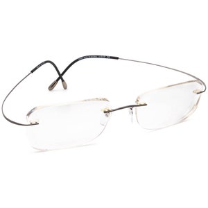 Silhouette Men's Eyeglasses 7565 60 6107 Titan Matte Gunmetal Rimless Frame Austria 53[]19 150