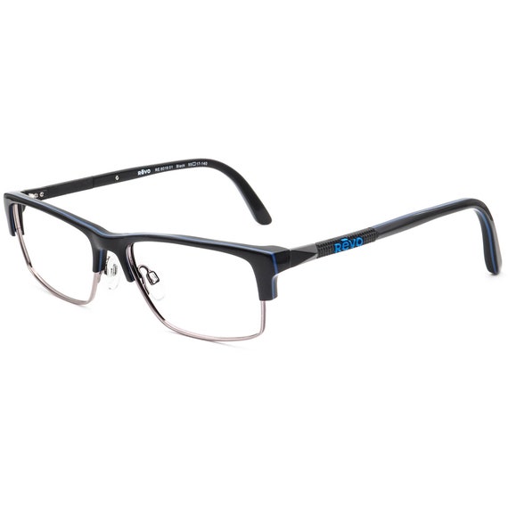 Revo Eyeglasses RE 8016 01 Black Rectangular Fram… - image 3